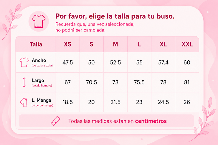 Guía de Tallas